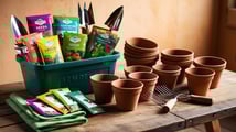 A gardening supply kit