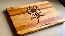 a personalized cutting board 
