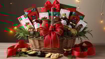 a holiday gift basket
